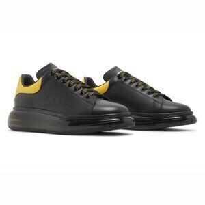 Alexander McQueen Men's Oversized Sneakers in Yellow/Black, Mens, 45